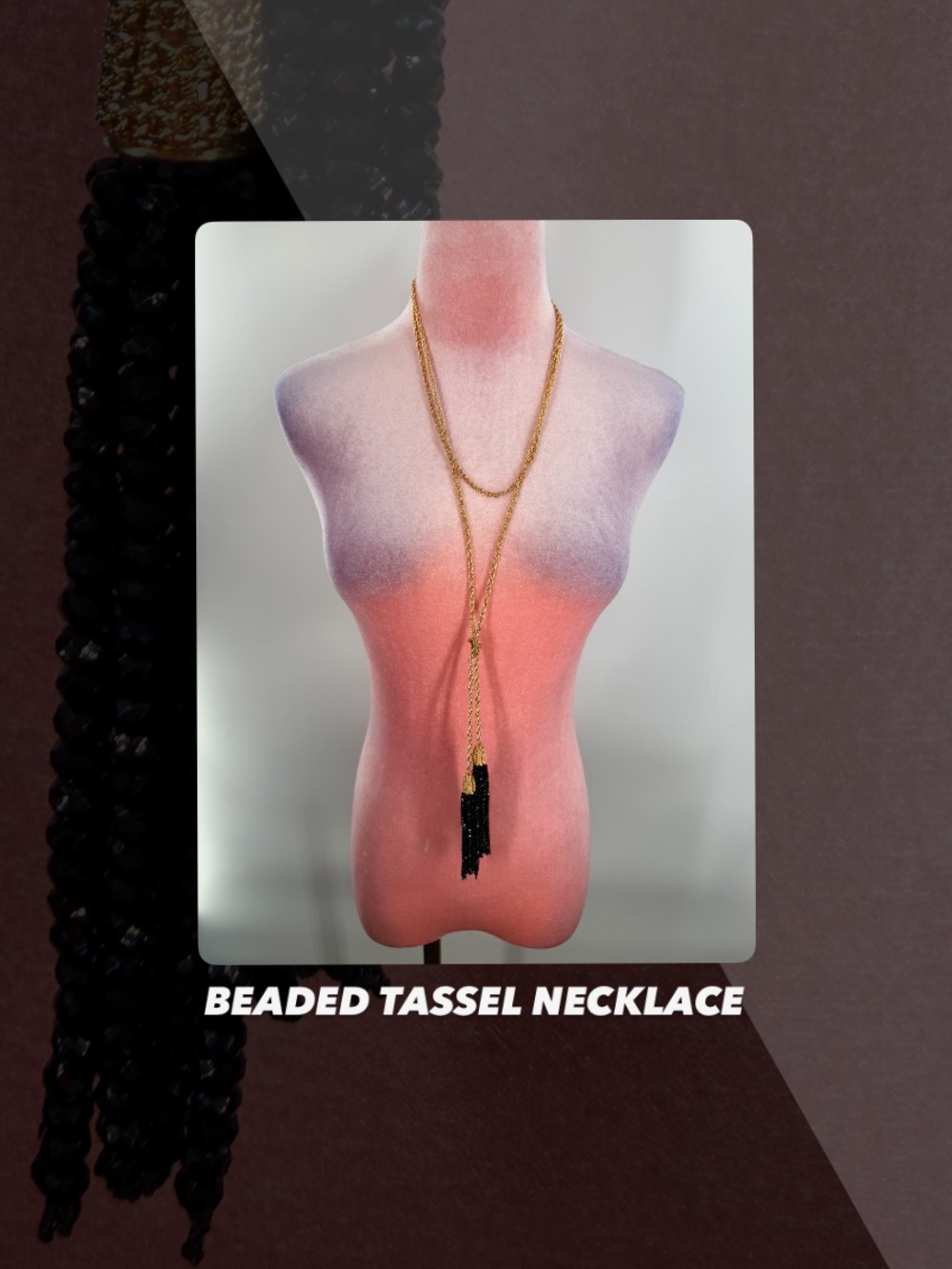 EUC Beaded Tassel Necklace